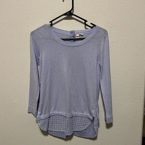 Women’s moth purple long sleeve button up on back t-shirt